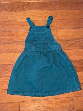art class Teal Pinafore Dress